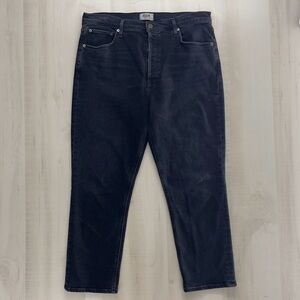 AGOLDE womens black high rise jeans denim 33